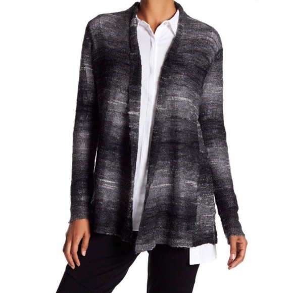 Cardigan Ouvert Eileen Fisher - Coton Tricoté Boucle - Taille M - Beige - Neuf Avec Étiquette
